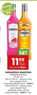 Likier Barmańska Smakowa Arbuz promocja w Twój Market