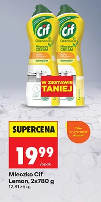 Mleczko Cif Lemon promocja w Biedronka