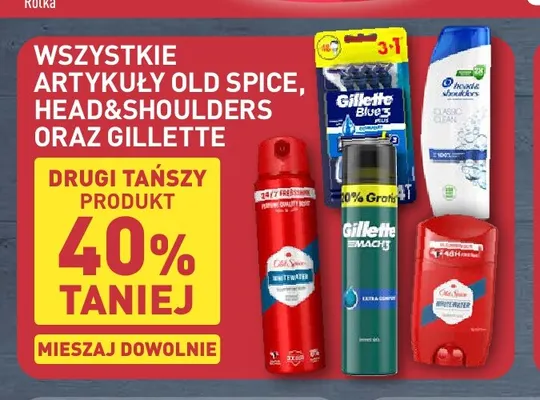 Artykuły Old Spice, Head & Shoulders oraz Gillette promocja w Aldi
