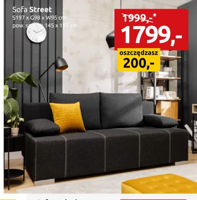 Sofa Street promocja w Black Red White