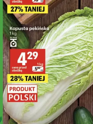 Kapusta pekińska promocja w Delikatesy Centrum