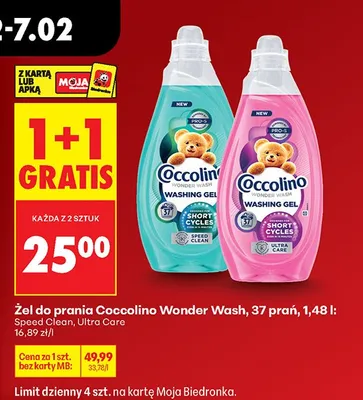Żel do prania  Wonder Wash Speed Clean 1,48 l promocja w Biedronka