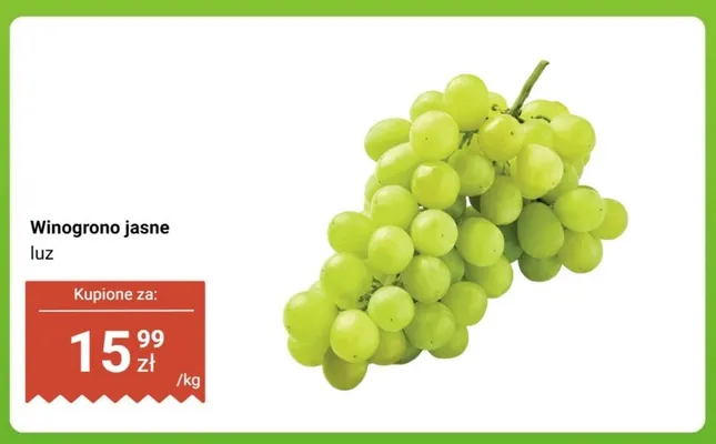 Winogrono jasne luz promocja w Dino