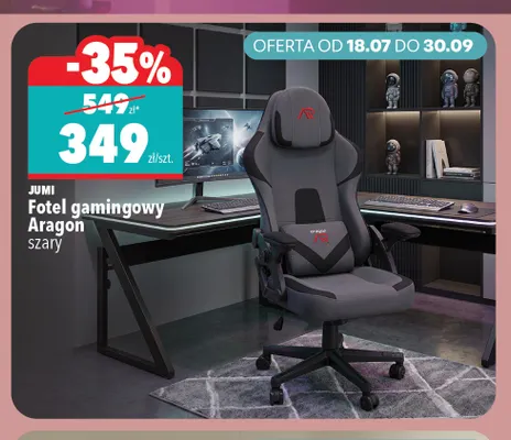 Fotel gamingowy Jumi Aragon promocja w Biedronka Home