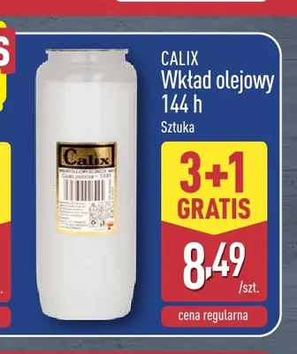 Wkład olejowy 144 h Calix promocja w Aldi