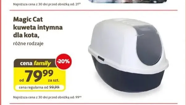Kuweta intymna dla kota Magic Cat promocja w Super Zoo