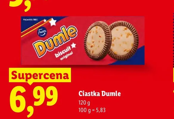 Ciastka Dumle promocja w Lidl