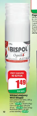 Wkład olejowy WO3 Bispol promocja w Dino