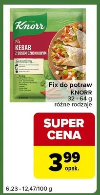 Fix do potraw różne rodzaje promocja w Carrefour Express