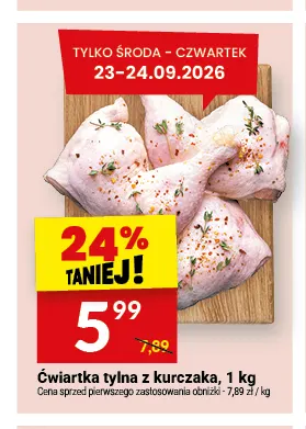 Ćwiartka tylna z kurczaka promocja w Twój Market