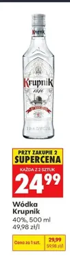 Wódka Krupnik promocja w Biedronka