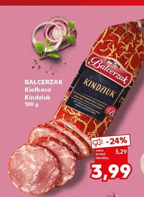 Kiełbasa Kindziuk Balcerzak promocja w Kaufland