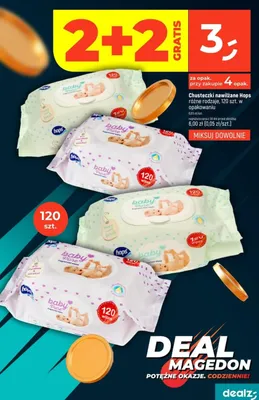 Chusteczki nawilżane różne rodzaje promocja w Dealz