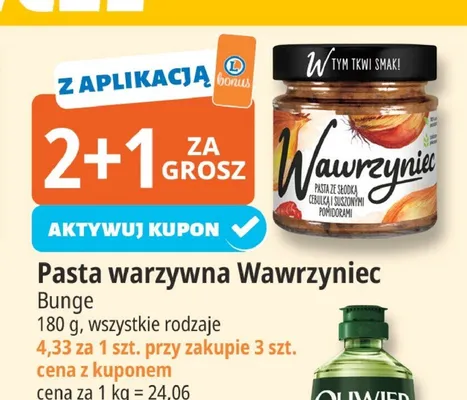 Pasta warzywna Wawrzyniec promocja w Leclerc