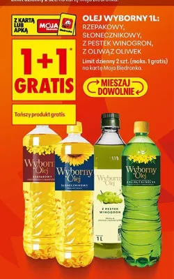 Olej rzepakowy Wyborny promocja w Biedronka