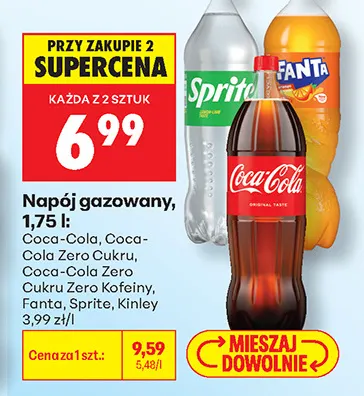 Napój gazowany Kinley promocja w Biedronka