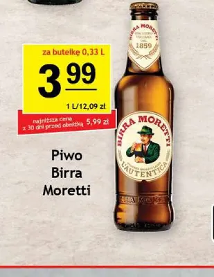 Piwo Birra Moretti promocja w Gram Market
