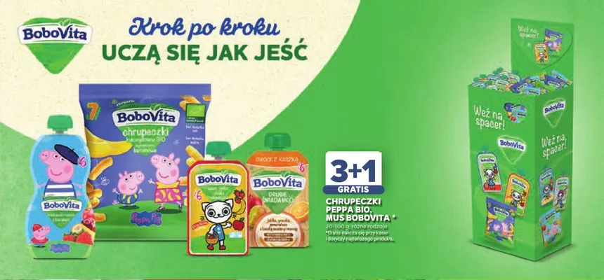 Chrupeczki Peppa Bio BoboVita promocja w Stokrotka