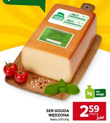 Ser gouda wędzona promocja w Stokrotka