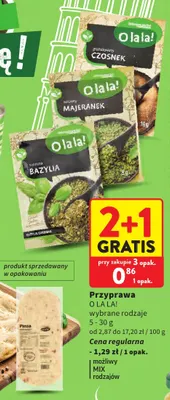 Przyprawa czosnek granulowany O La La! promocja w Intermarche