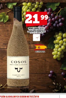 Wino czerwone Cosos Old Vines Garnacha wytrawne promocja w TOPAZ