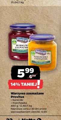 Buraczki zasmażane Provitus promocja w Netto