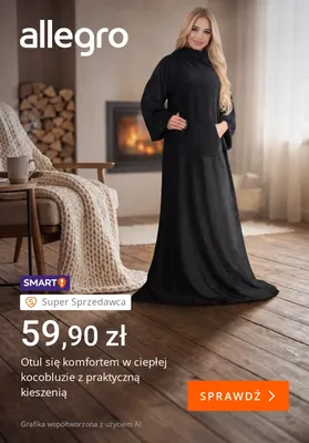 Kocobluza z praktyczną kieszenią promocja w Allegro