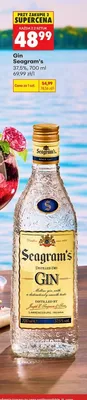 Gin Seagram's promocja w Biedronka
