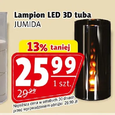 Lampion LED 3D tuba Jumida promocja w Prim Market