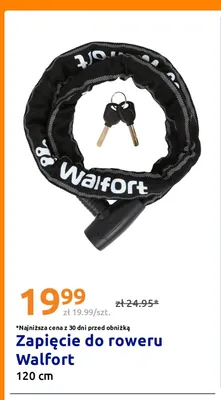Zapięcie do roweru Walfort 120 cm promocja w Action