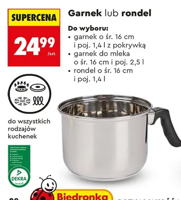 Garnek lub rondel promocja w Biedronka