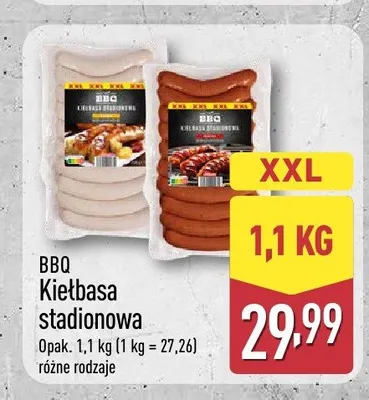 Kiełbasa stadionowa BBQ promocja w Aldi