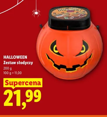 Zestaw słodyczy Halloween promocja w Lidl