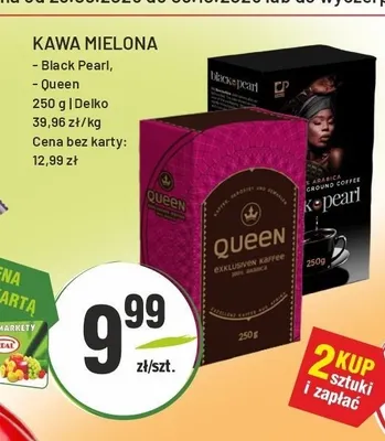 Kawa mielona Black Pearl Delko promocja w Sedal