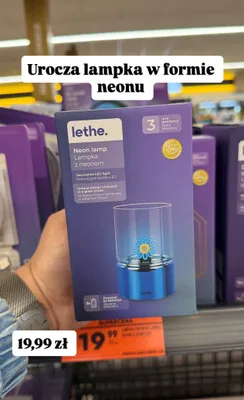 Lampka z neonem Lethe promocja