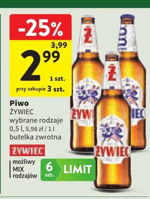 Piwo Żywiec promocja w Intermarche