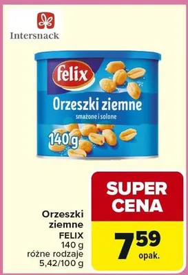Orzeszki ziemne smażone i solone promocja w Carrefour Market