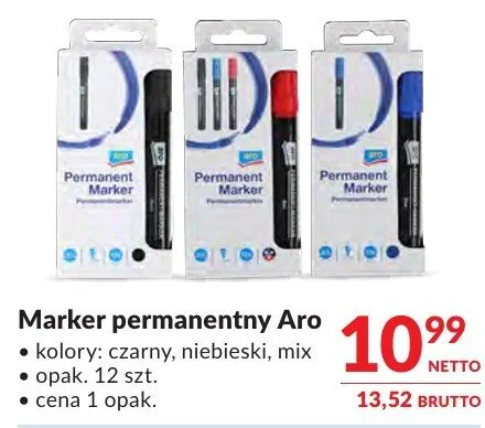 Marker permanentny Aro promocja w Makro