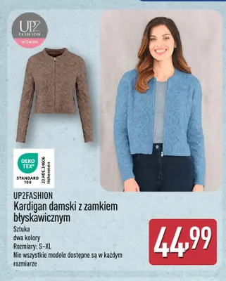 Kardigan damski z zamkiem błyskawicznym Up2fashion promocja w Aldi