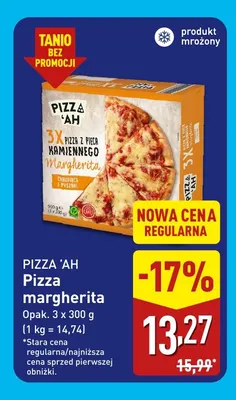 Pizza margherita 3-pak Pizza 'Ah promocja w Aldi