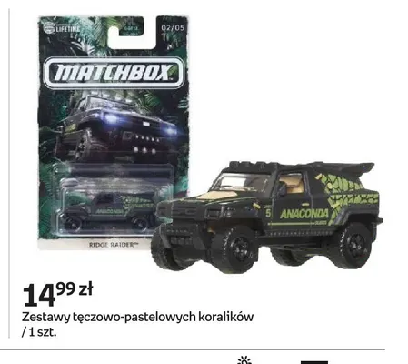 Zestawy tęczowo-pastelowych koralików Matchbox promocja w Empik