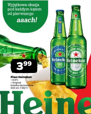 Piwo Original Heineken promocja w Netto