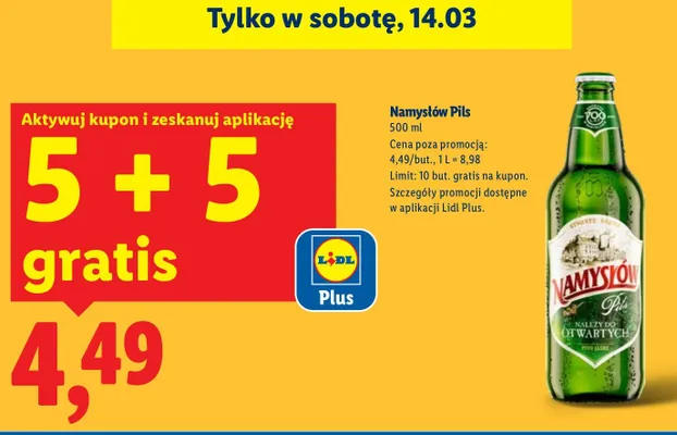 Piwo Pils promocja w Lidl