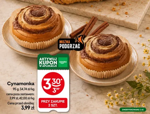 Cynamonka promocja w Żabka