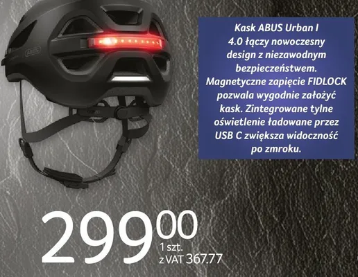 Kask rowerowy ABUS Urban promocja w Selgros