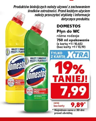 Płyn do WC Domestos promocja w Kaufland