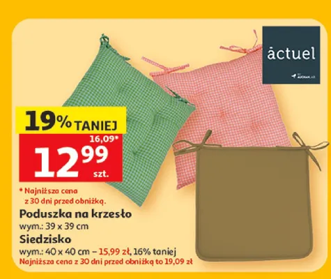 Siedzisko Actuel promocja w Auchan