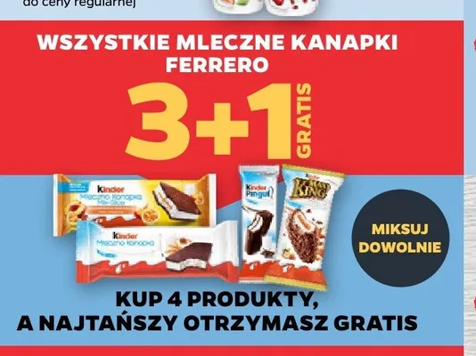 Mleczna kanapka Ferrero promocja w Netto