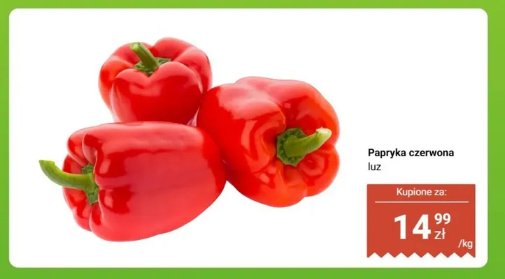 Papryka czerwona promocja w Dino