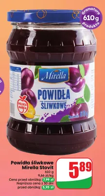 Powidła śliwkowe Mirella Stovit promocja w Dino
